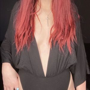 Beautiful flowy open bodysuit!